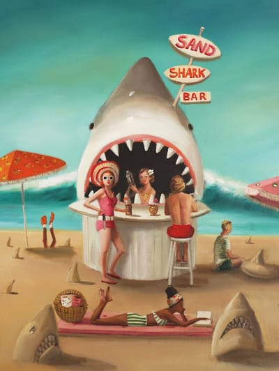New York Puzzle Company Puzzel Sand Shark Bar - 500 stukjes