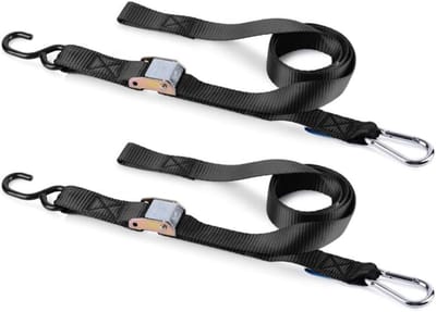 Spanband Set - Sjorriemen - Veilig Transport - Dubbele Haak Bevestiging - 200cm Lengte