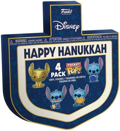 Beeldje Funko Stitch Holiday 2024 Pocket POP! Dreidel (x4)