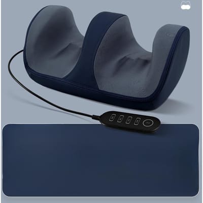 Voetmassageapparaat, voetmassageapparaat, volledig automatische elektrische massageapparaat voor huishoudelijk gebruik voor het kneden van zolen, voeten, kuiten en benen gray