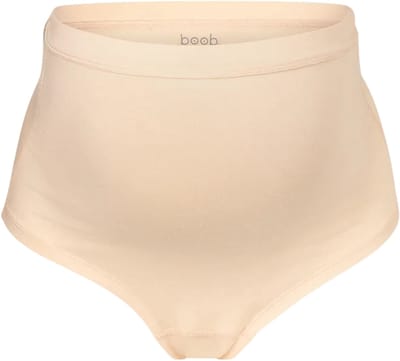 Boob Design - Essential Zwangerschapsslip - Met Hoge Taille – Biokatoen – Beige – Maat S