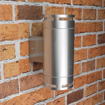 Buitenwandlamp Roestvrij Staal met GX53 Fitting - Moderne Wandlamp voor Tuin en Terras