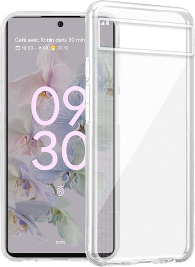 Cadorabo Hoesje geschikt voor Google PIXEL 6A in VOLLEDIG TRANSPARANT - Beschermhoes gemaakt van flexibel TPU Silicone Case Cover