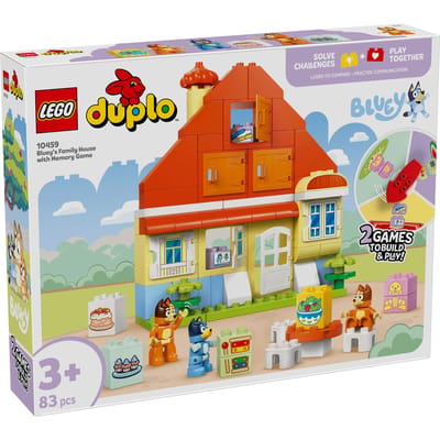 LEGO 10459 DUPLO Bluey: Huis van Bluey en haar Familie met Geheugenspel Bouwsets