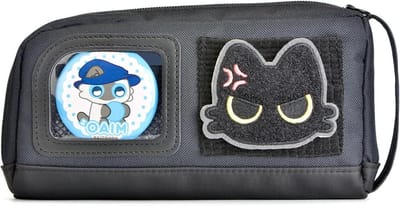 Etui Grote Capaciteit - Pennendoos Pennentas - Schrijfwaren Opbergen - Met Decoratie Badges - Grote Ruimte - Meerkleurig