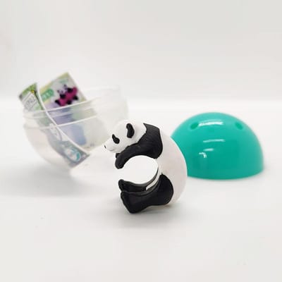 Gashapon Capsule Speelgoed Reuzenpanda Voederen Reuzenpanda Dieren Ornamenten Model Speelgoed Gacha Set Actiefiguur Model Speelgoed