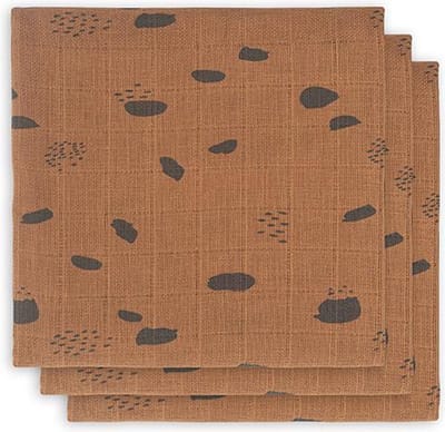 Jollein Monddoekjes Hydrofiel | Spot Caramel | 3 pack