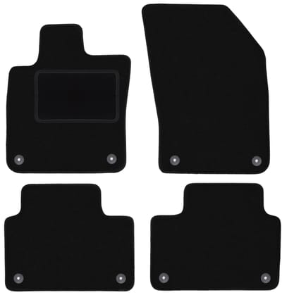 Zwarte veloursmatten voor: Volvo V60 II stationwagen, sedan (2018-)