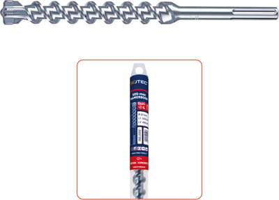 Rotec type 203 hamerboor, SDS-max, QUATTRO-X, 4-snijder, Ø 16 x 200 x 340 mm.