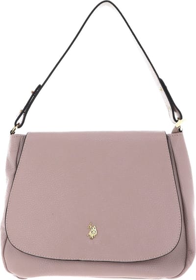 U.S. POLO ASSN. Leren Schoudertas Arlington Flap Crossbody Bag Powder Beige