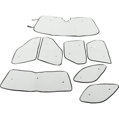 8 PIÈCES Pare-soleil de vitre de voiture Double couche Feuille d'aluminium et Coton PE Remplacement Pour Land Rover Discovery L462 2017+ white