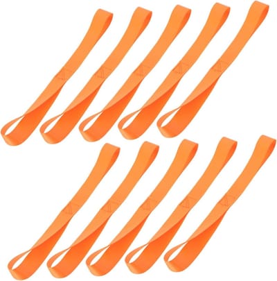 Spanbanden Lussen - Spanriemen Motorfiets - Lading Vervoeren - Dubbele Lus Ontwerp - 29.5 cm - Oranje