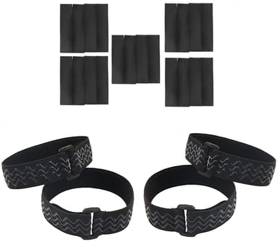 Dailygoods- Bootbelts - Lange Bootbelts - 20 Stuks Plakband Haak Sticker - Duurzaam - Verstelbaar - Antislip - Laarzenriemen