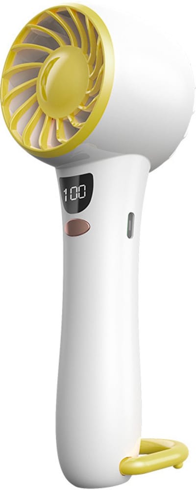 VHV-Mini Handventilator - Stille Draagbare Ventilator USB Oplaadbaar - Compacte Zakventilator met Krachtige Motor voor Op Reis, Festivals, Kantoor en Slaapkamer - Wit