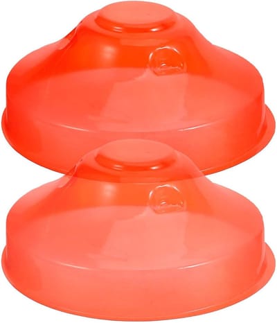 Rookmelder Beschermhoes - Stofkap Rookmelder - Keuken Bescherming - Hoge Transparantie - 10.5 cm - Rood