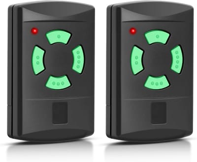 Universele Garagedeuropener Afstandsbediening 26.975 MHz - 4 Kanalen Handzender (2 Stuks)