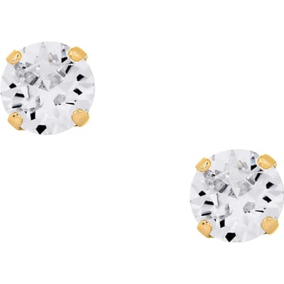 OTAZU Crystal Gold Earpins Maat: OS | Oorbellen Outlet | Dames | Wit