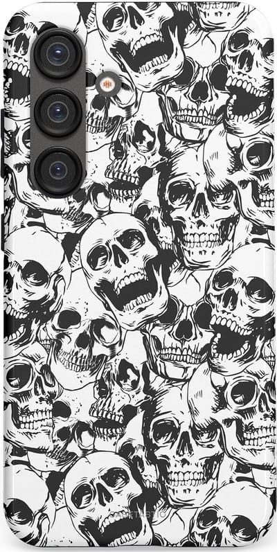 Casetastic Hoesje Geschikt voor Samsung S25 - Stijlvolle Beschermende Duo-layer Case - Lachende dood