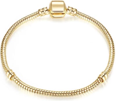EmmyRovi – Bedelarmband Goudkleur – Basis Armband – 21 cm (Grote maat)