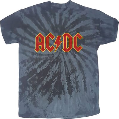 AC/DC - Logo Heren T-shirt - S - Zwart/Grijs