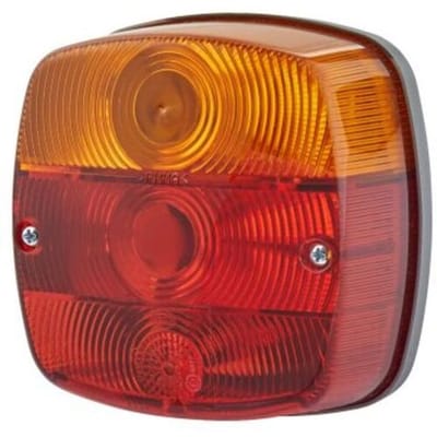 Hella achterlicht 121x121x56mm Links/Rechts vierkant