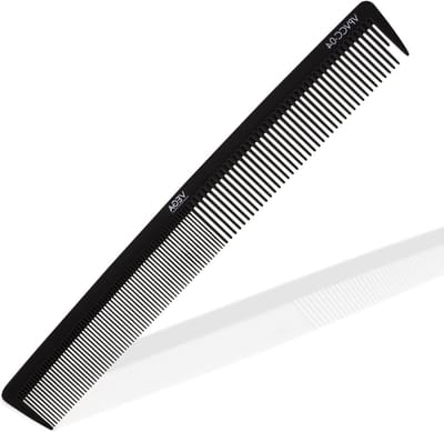 Professionele Snijkam - Haarkam Carbon - Haar Styling - Antistatisch Hittebestendig - 7.25 inch - Zwart