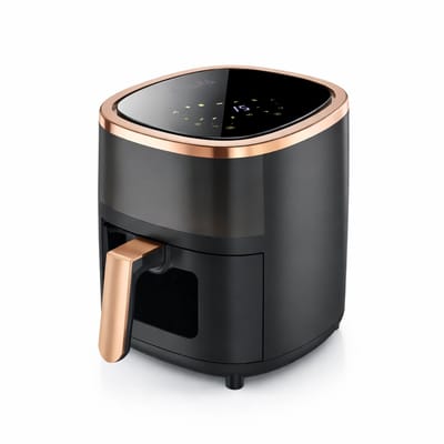 DeMoi Airfryer | Luchtfriteuse XL | 6L inhoud | Multifunctioneel | 80ºC tot 200ºC | 8 Kookfuncties | Zwart