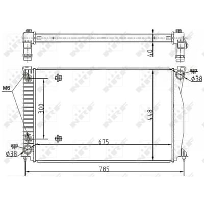 Radiator, motorkoeling NRF 53105