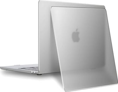 Hoes Geschikt voor MacBook Air 13,6 inch Cover - Hoesje geschikt voor MacBook Air 13,6 inch (2022-2024) Hardcase Transparant - M3 M2 A3113 A2681