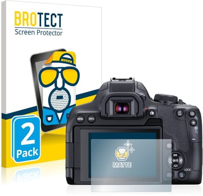 BROTECT - Screenprotector voor Canon EOS 850D - Folie Beschermfolie matte 2 Stuks