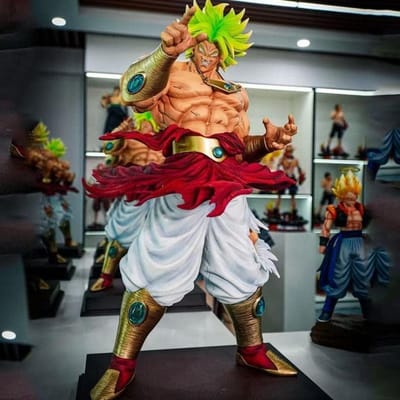 27CM Dragon Ball Breaking Circle Broly Figuur JT Standbeeld Broer Super Saiyan GK Standbeeld Model Ornament Jongen Leuk Cadeau brown