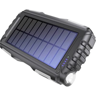 DENVER PSO-20010 MK2 - Solar Powerbank with 20.000mAh Battery and Triple USB Output - 20000 Ah