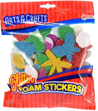 Toi-toys Foamstickers In Hersluitbare Zak Vlinders