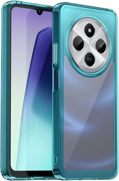 Coverup Hoesje - Geschikt voor Xiaomi Redmi 14C Hoesje - Coverup Transparant ShockProof TPU Back Cover - Blauw
