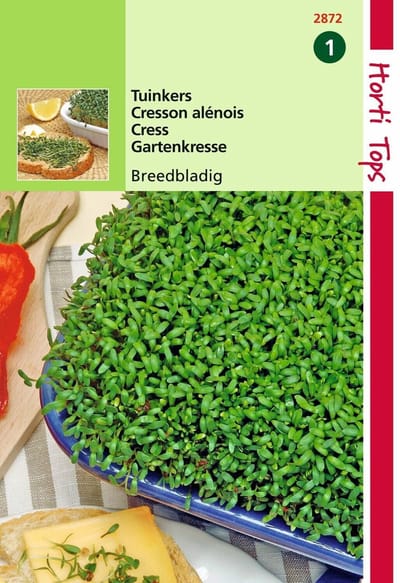 2 stuks Hortitops Tuinkers Grootbladige Breedbladige
