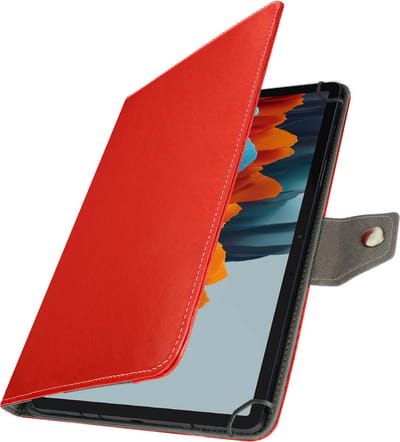 Avizar Universele Tablet Hoes 10 inch Vintage Leerlook Video Standaard, Rood