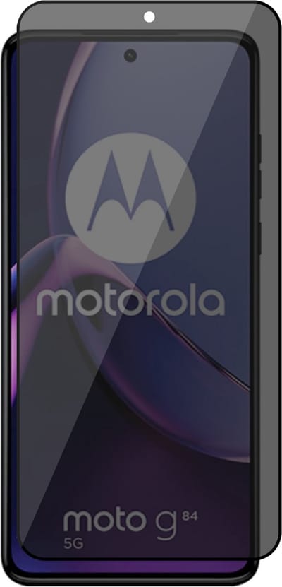 Privacy Screenprotector geschikt voor Motorola Moto G84 - Volledig Dekkend Glas Screen Protector