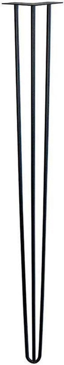 FLE - Stalen hairpin zwart hairpin ø 1,2 cm en hoogte 110 cm
