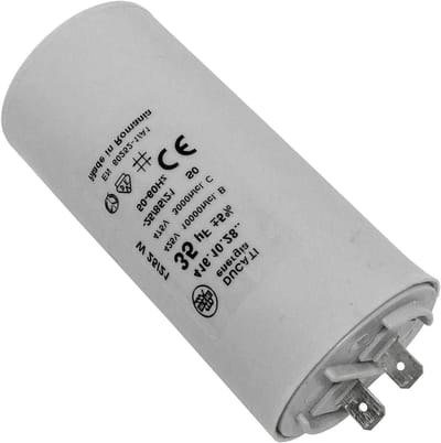 Startcondensator Motor - Motorcondensator Capaciteit - Motoren Starten - Kunststof Behuizing - 35µF 425V - Zwart