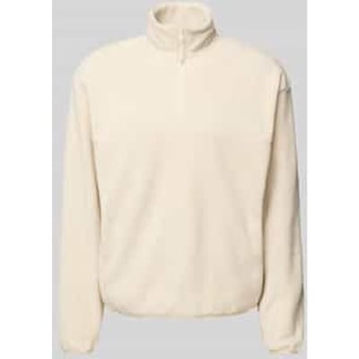 Fleecepullover met schipperskraag