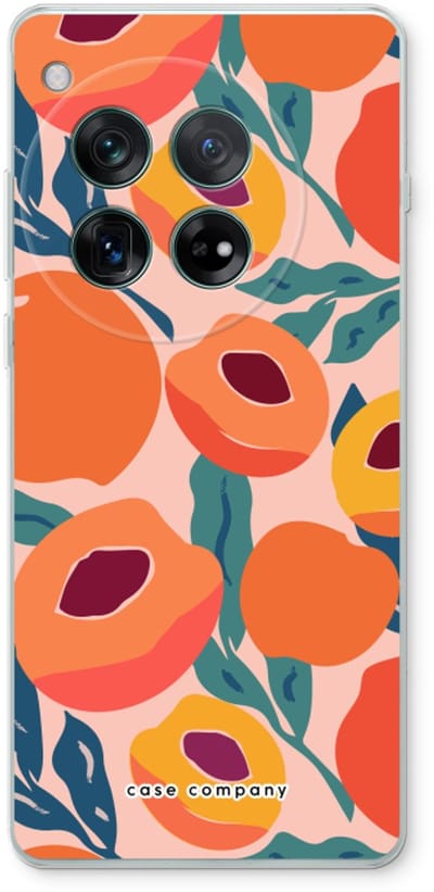 Case Company® - Hoesje geschikt voor OnePlus 12r hoesje - Perzik - Soft Cover Telefoonhoesje - Bescherming aan alle Kanten en Schermrand
