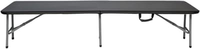 Opvouwbare Zitbank - Bankje Opslag - Extra Zitplaatsen - Hoge Draagkracht - 180 cm - Zwart