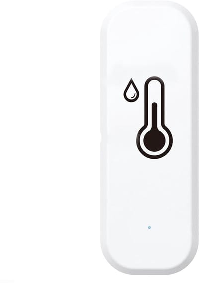 Temperatuur Vochtigheidssensor - Slimme Hygrometer Thermometer - Binnenklimaat Bewaken - App Afstandsbediening - -10°C tot 55°C - Wit