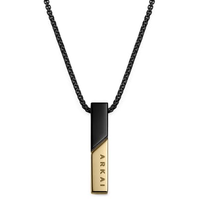 Rico Zwart & Goudkleurige Ketting met Hanger