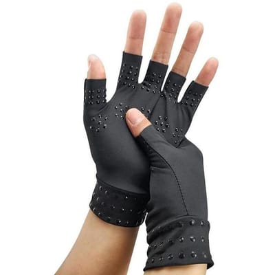 1 Paar Handschoenen met Halve Vingers Lichtgewicht Ademend Antislip voor Fitness Rijden Vissen Klimmen Mannen Vrouwen black