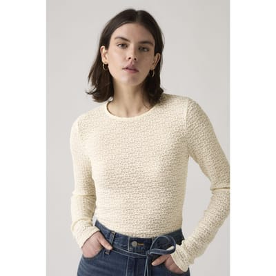 Levi's Anika Crewneck Top White Taglia: XS | Maglie a manica lunga Outlet | Donna | Bianco