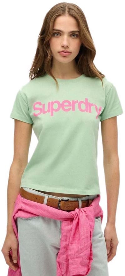 Superdry - Core City T-shirt met logo en aansluitende pasvorm - Dames - T-shirts