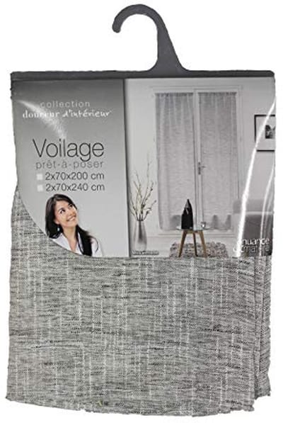 Gordijnroede Beugels - Antraciet - 2 Stuks van 70 x 240 cm