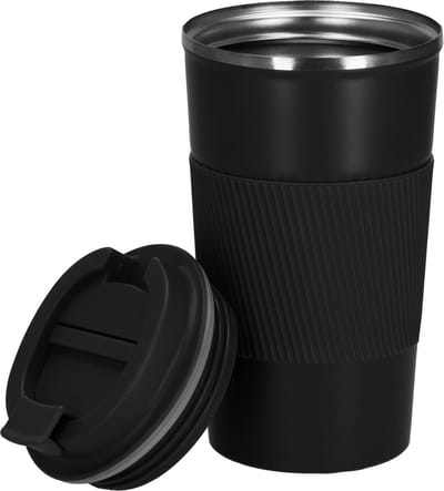 Springos Thermosfles - Thermoskan - 500 ML - RVS - Zwart
