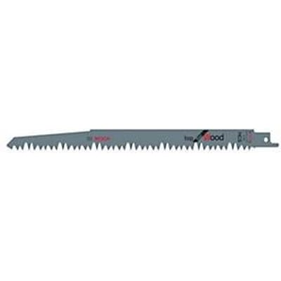 BOSCH reciprozaagblad S 1531 L, HCS, set, TPI 5, L 240 x B 19 mm, voor hout & kunststof, 100 stuks